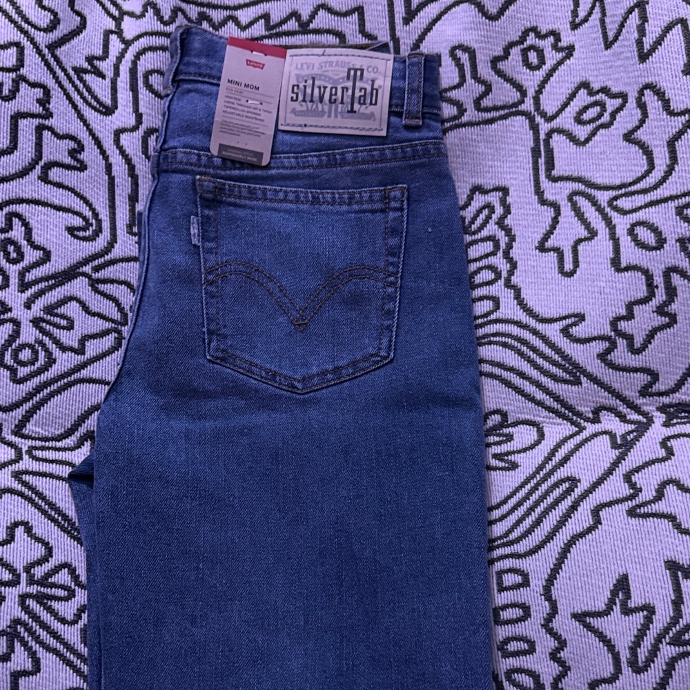 Levi's Silvertab Mini Mom Jeans - Girl’s Deep Blue